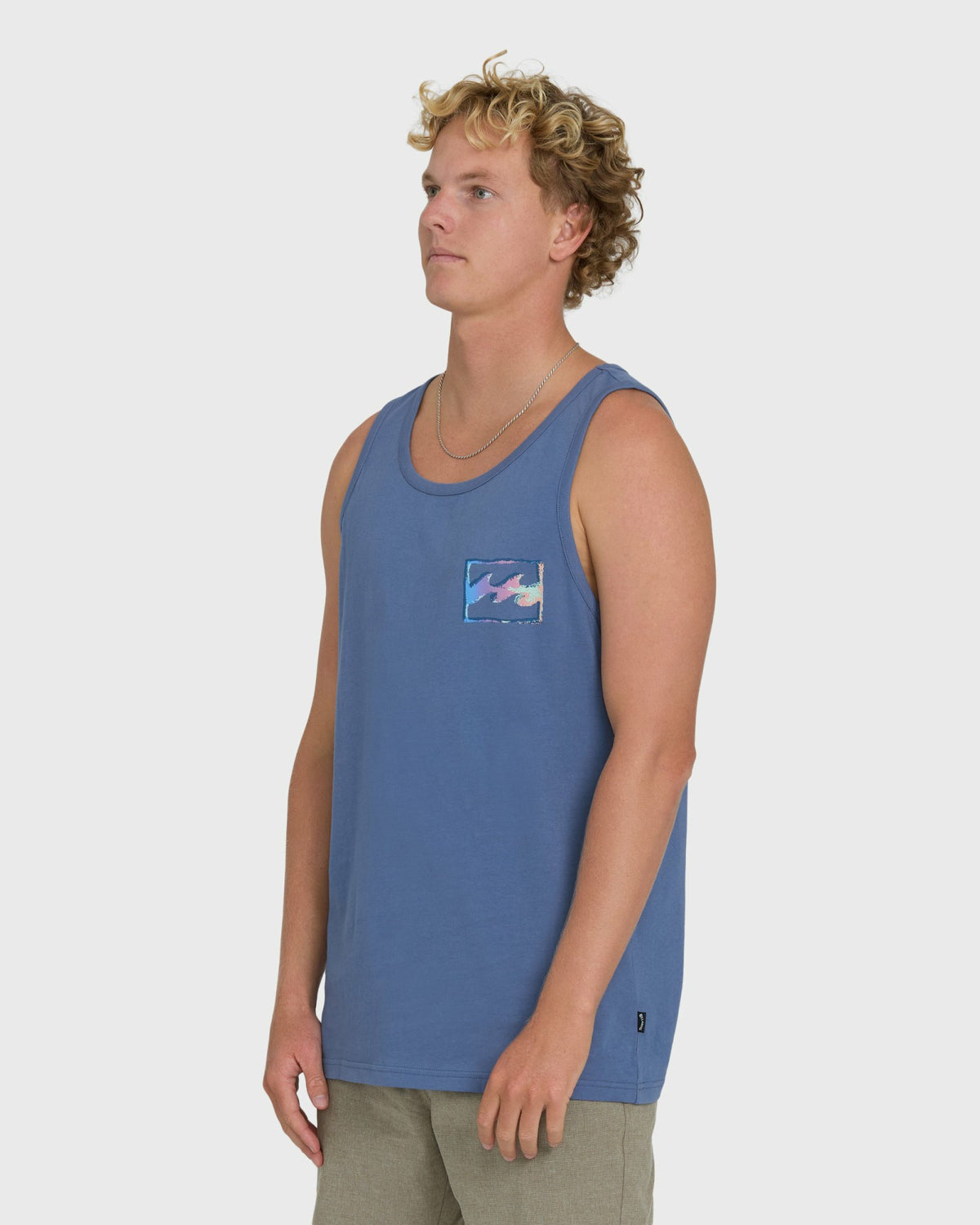 Billabong Men's Crayon Wave Premium Tank Top - Blue Horizon
