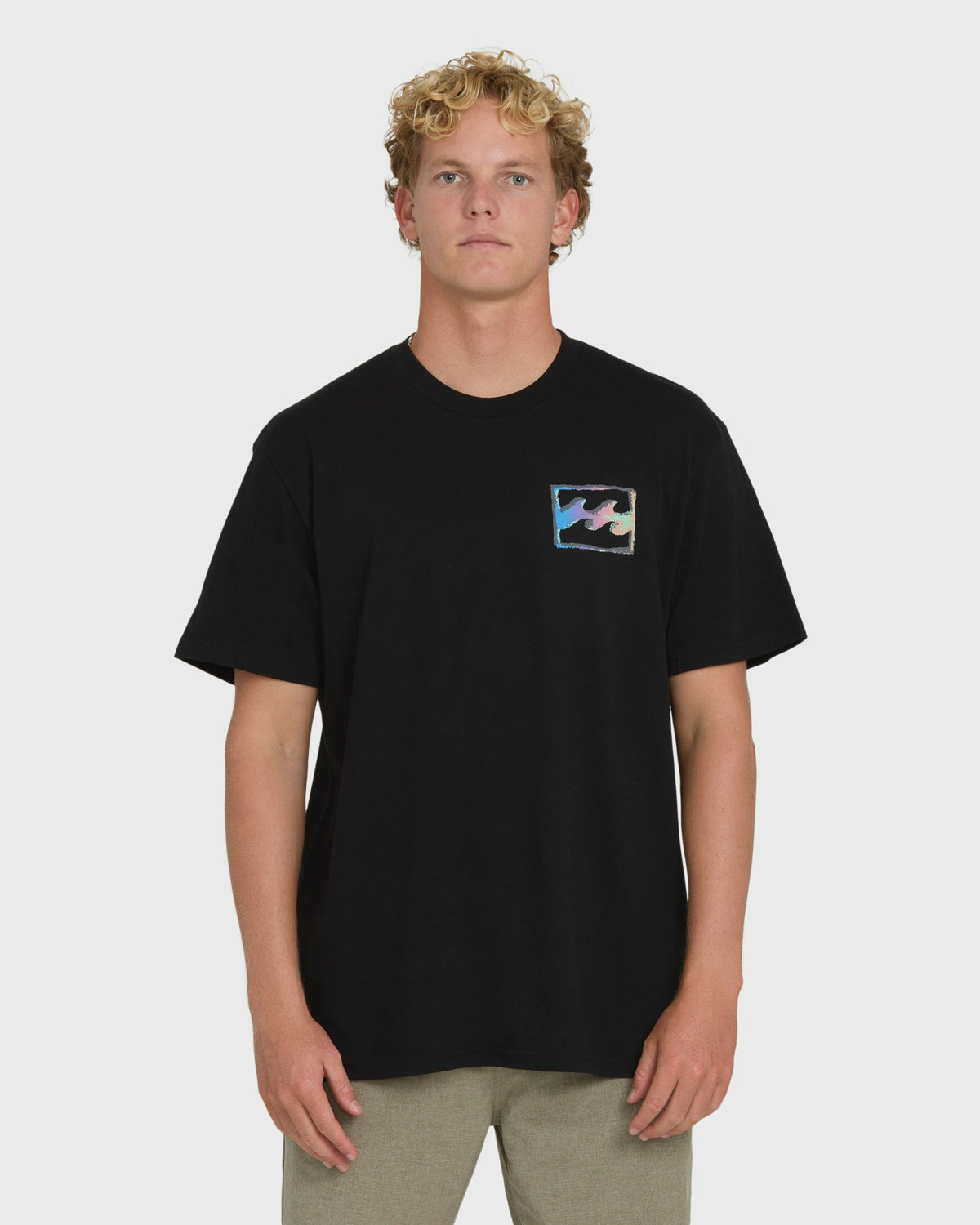 Billabong Men's Crayon Wave Premium Short Sleeve T-Shirt - Black