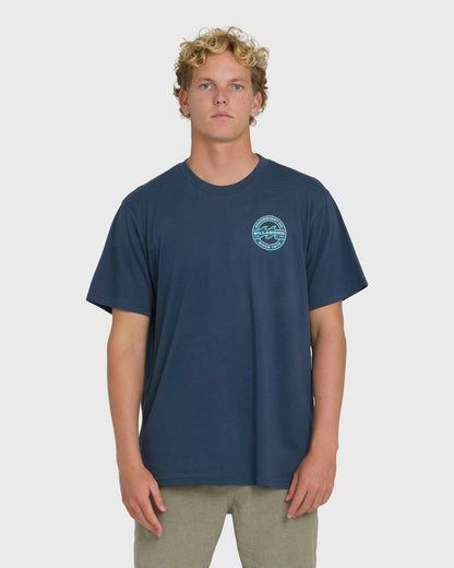 Billabong Men's Hollow Fill Premium Short Sleeve T-Shirt - Dark Denim