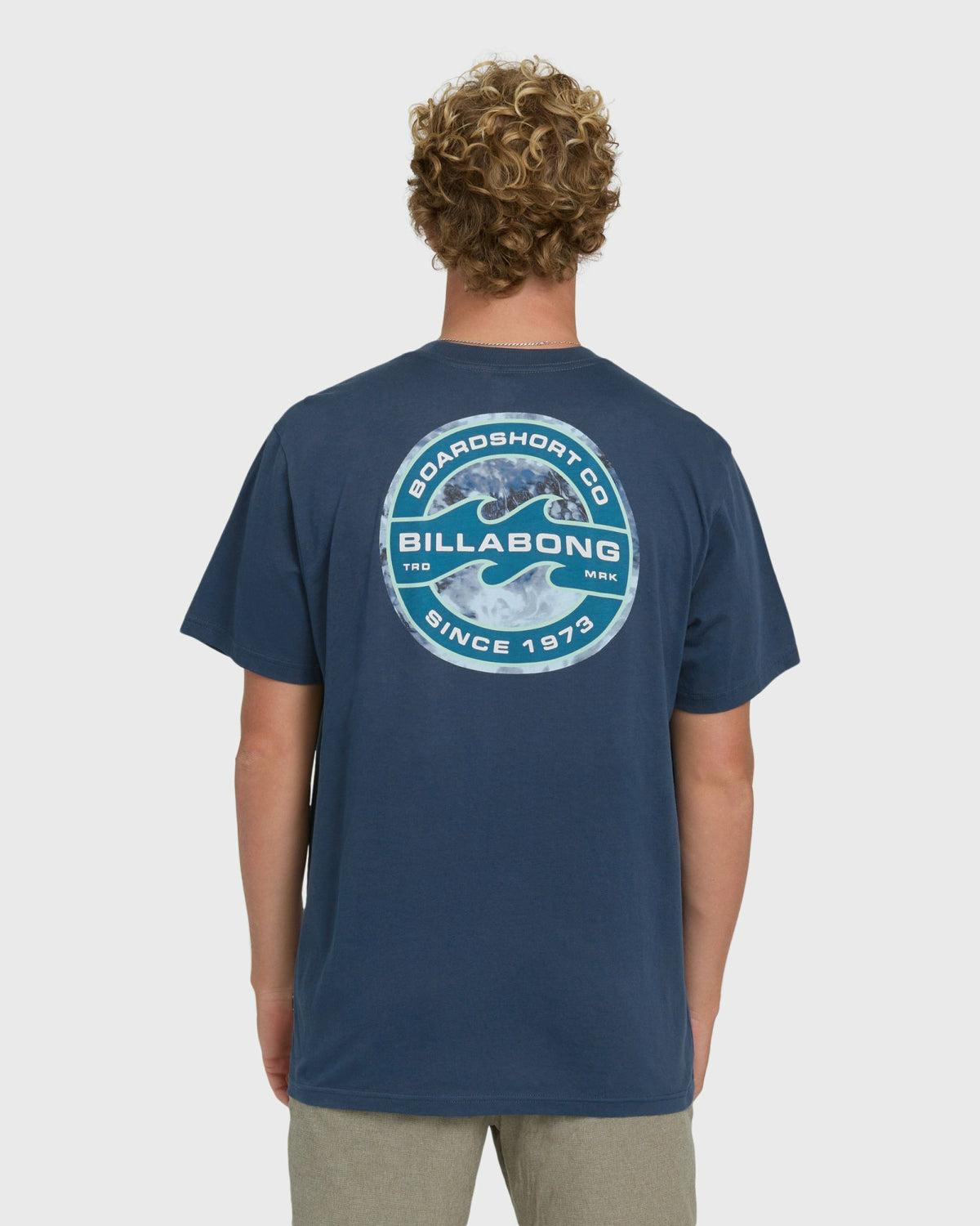 Billabong Men's Hollow Fill Premium Short Sleeve T-Shirt - Dark Denim