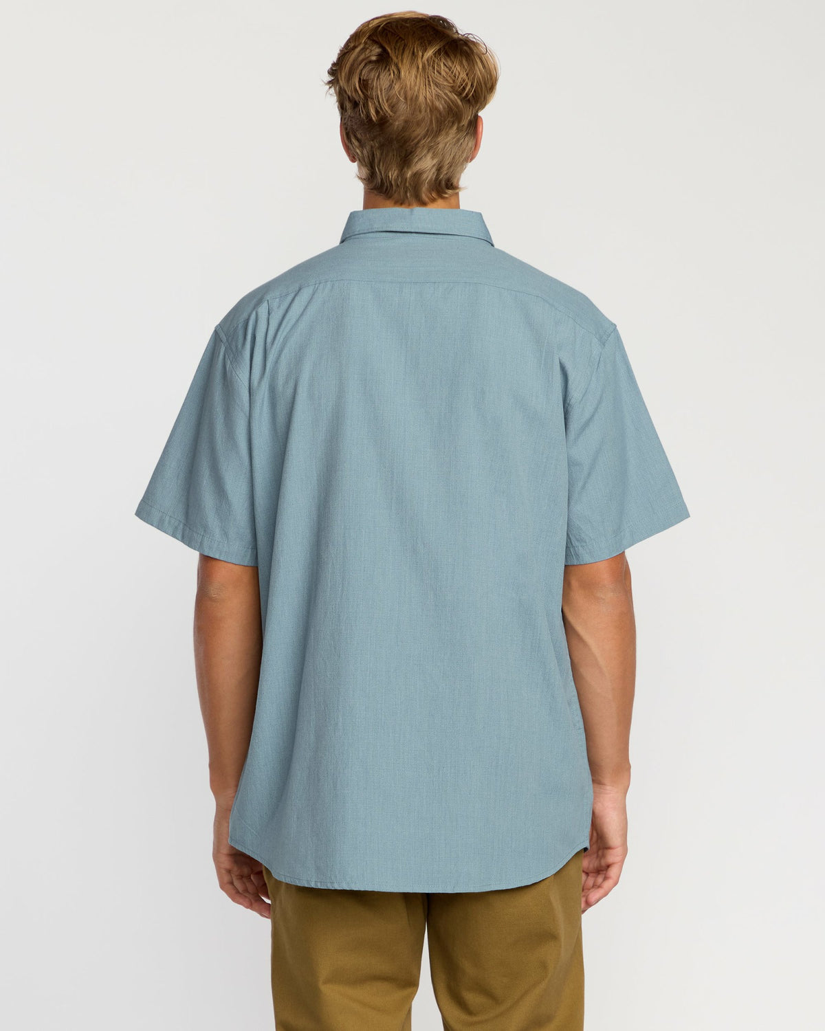 Billabong Men's All Day Short Sleeve Shirt - Steel Blue