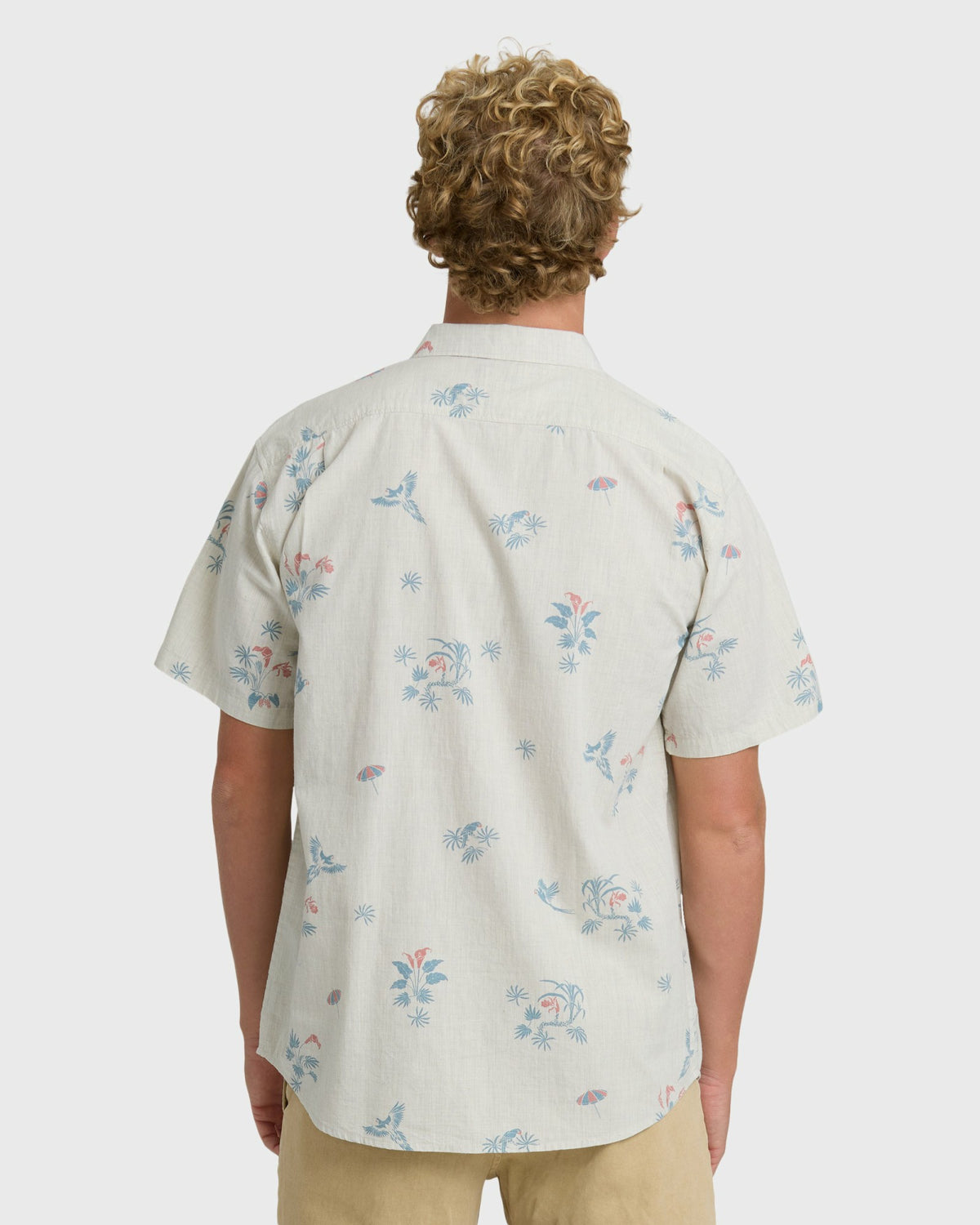 Billabong Men's Sundays Mini Short Sleeve Woven Shirt - Stone