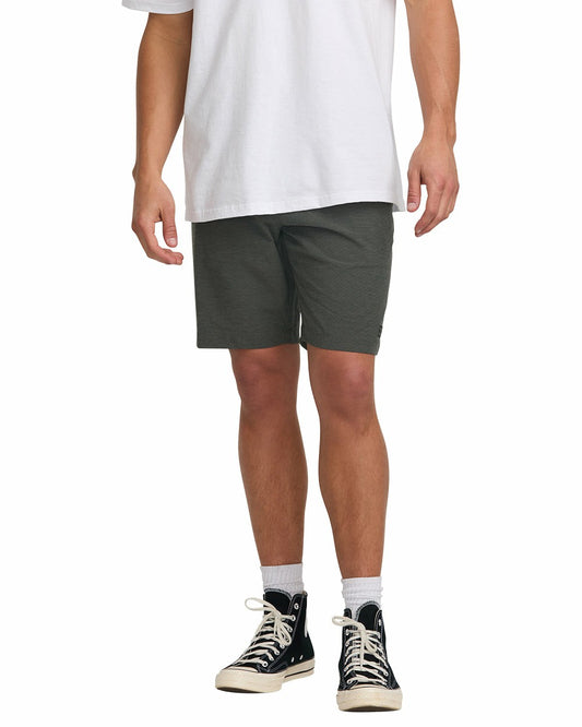 Billabong Men's Crossfire Submersible 19\" Hybrid Shorts - Asphalt
