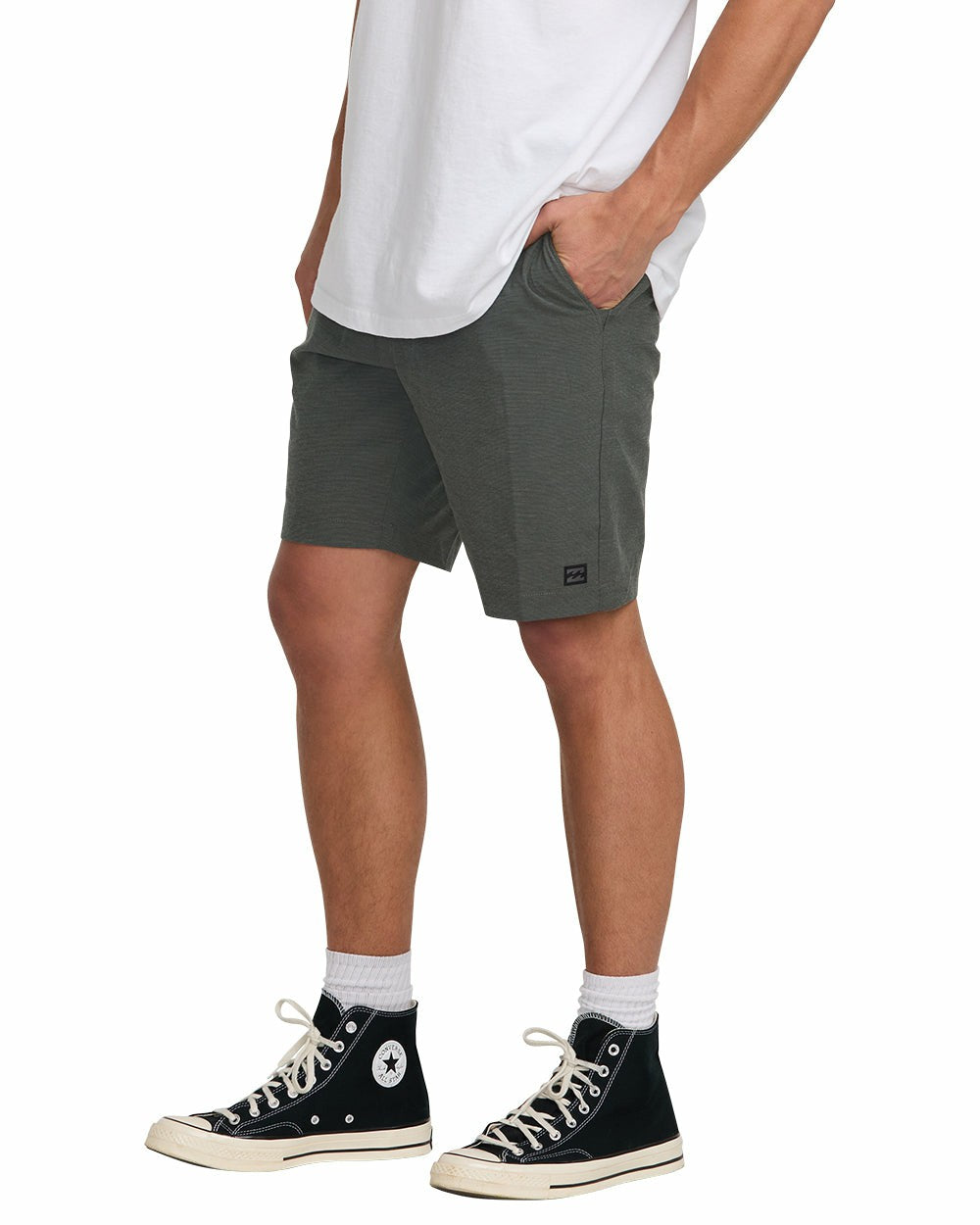 Billabong Men's Crossfire Submersible 19\" Hybrid Shorts - Asphalt