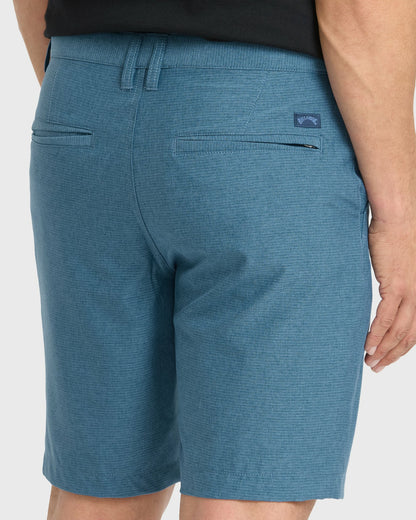 Billabong Men's Crossfire Submersible 19\" Hybrid Shorts - Blue Fog