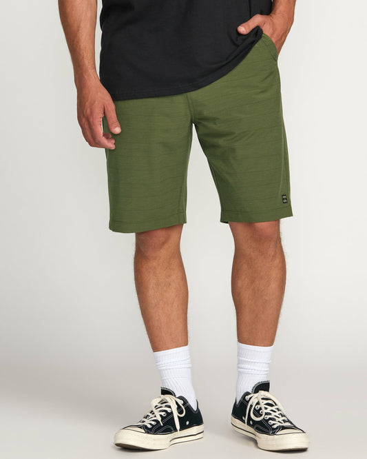 Billabong Men's Crossfire Submersible 21\" Hybrid Shorts - Olive