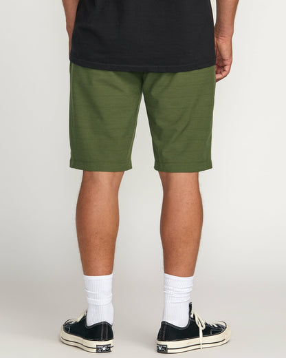 Billabong Men's Crossfire Submersible 21\" Hybrid Shorts - Olive