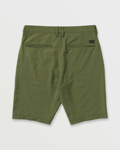 Billabong Men's Crossfire Submersible 21\" Hybrid Shorts - Olive