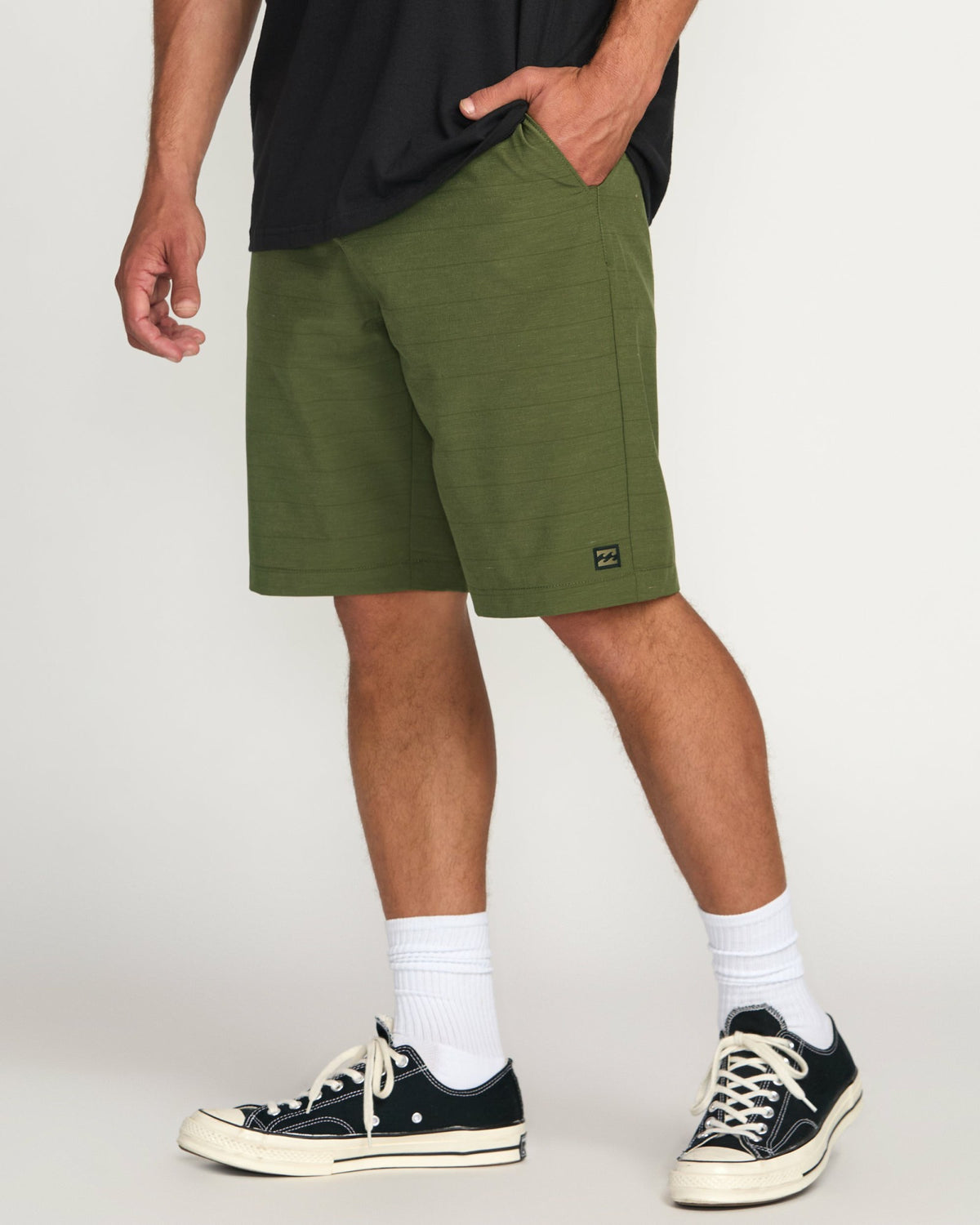 Billabong Men's Crossfire Submersible 21\" Hybrid Shorts - Olive