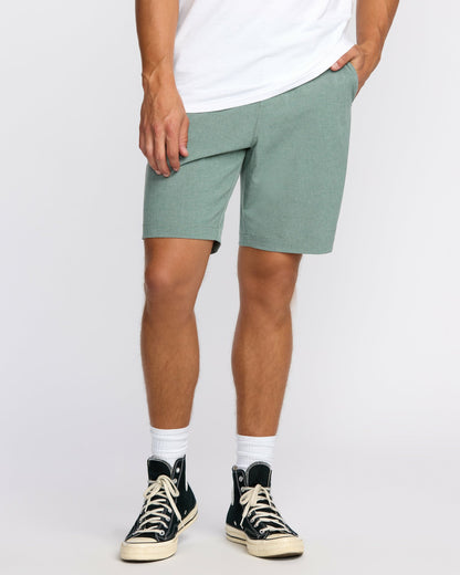 Billabong Men's Crossfire Submersible 19\" Hybrid Shorts - Green Ash