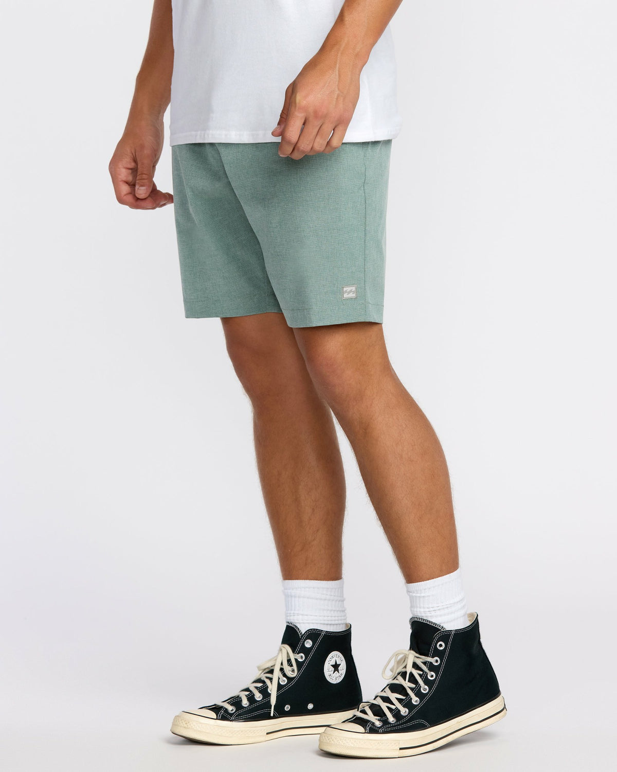 Billabong Men's Crossfire Submersible 19\" Hybrid Shorts - Green Ash