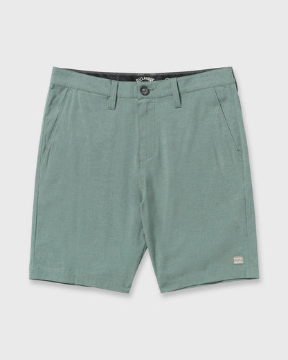 Billabong Men's Crossfire Submersible 19\" Hybrid Shorts - Green Ash