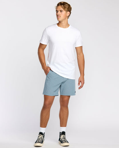 Billabong Men's Crossfire Submersible 17\" Hybrid Shorts - Slate Blue