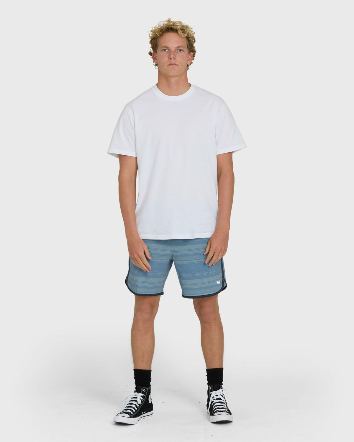 Billabong Men's Surftrek Transit Elastic 17\" Hybrid Shorts - Mid Blue