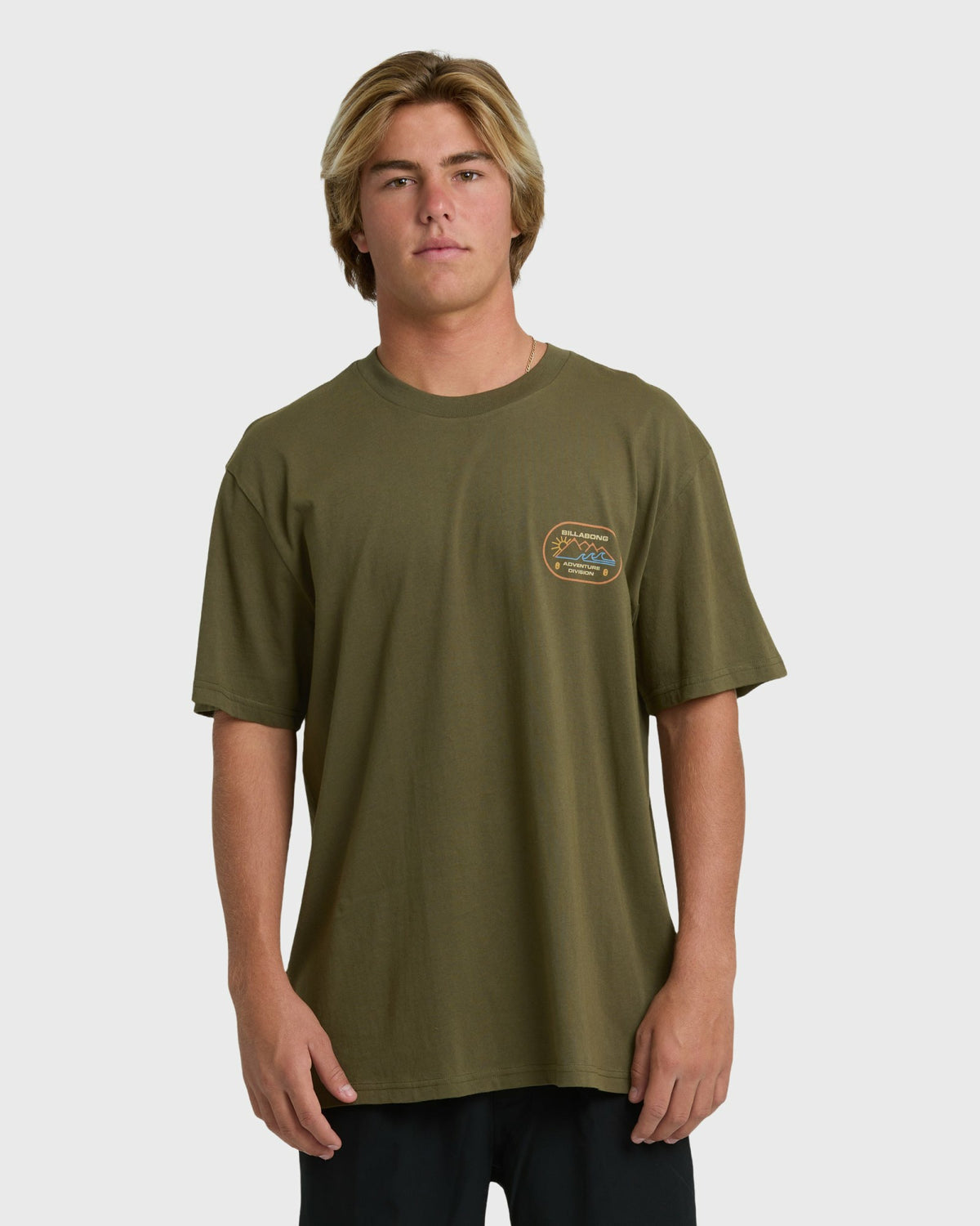 Billabong Men's Andes Adiv Premium Short Sleeve T-Shirt - Winter Moss