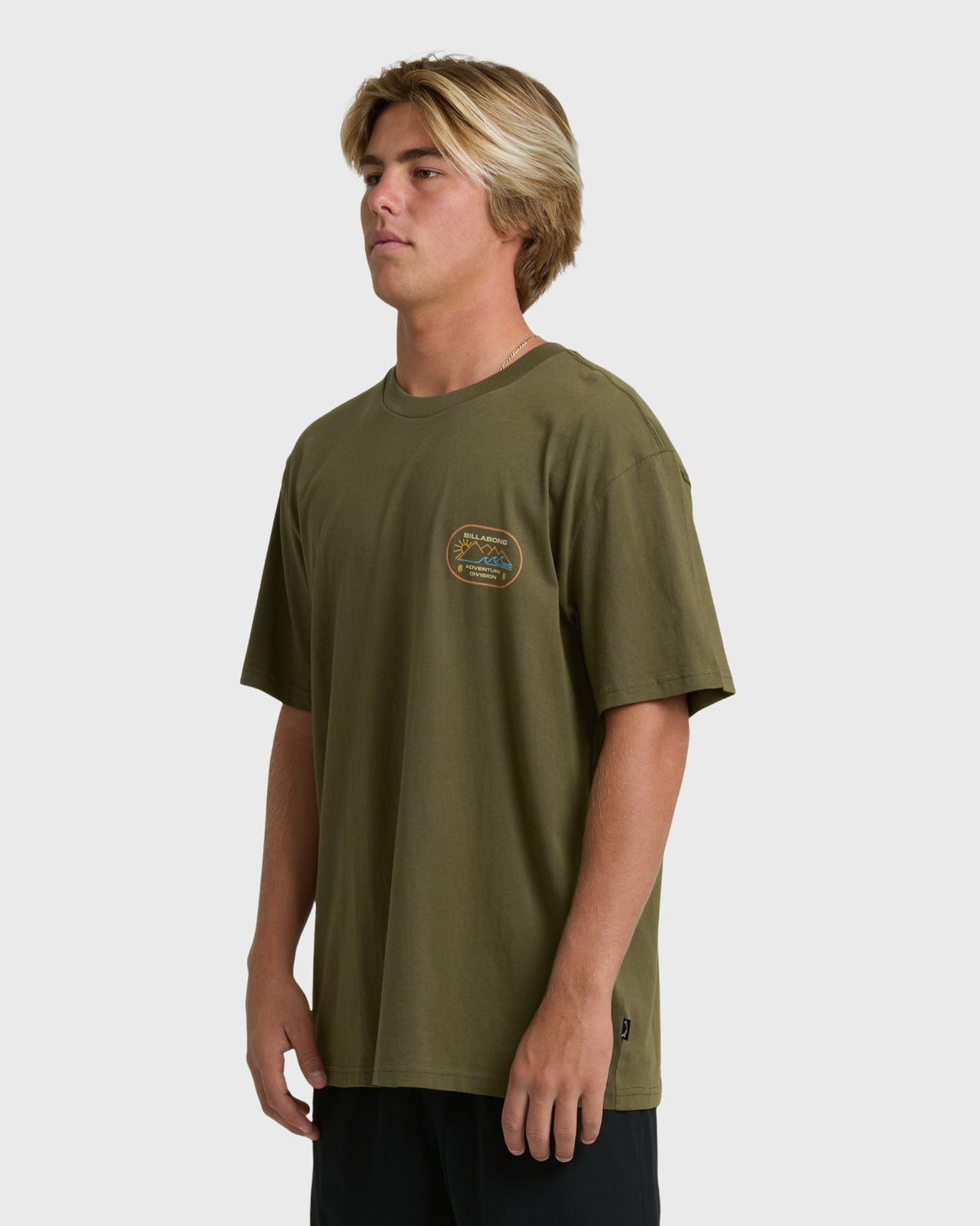 Billabong Men's Andes Adiv Premium Short Sleeve T-Shirt - Winter Moss
