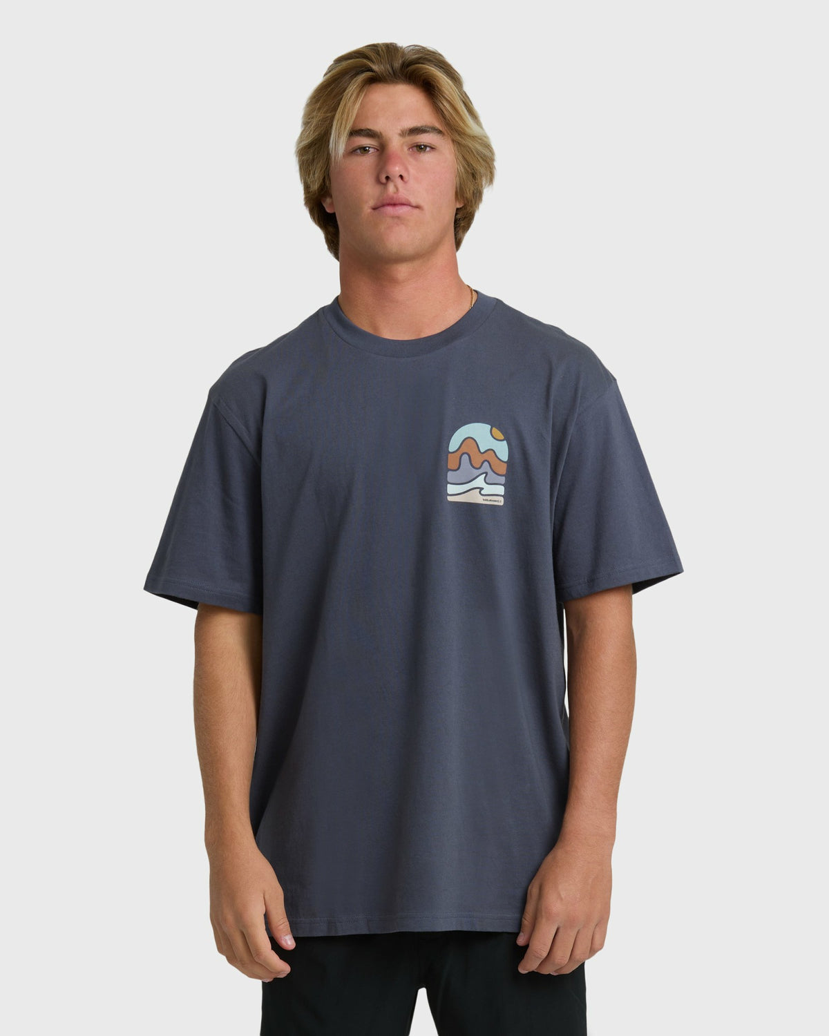 Billabong Men's Sun Down Adiv Premium Short Sleeve T-Shirt - Graystone