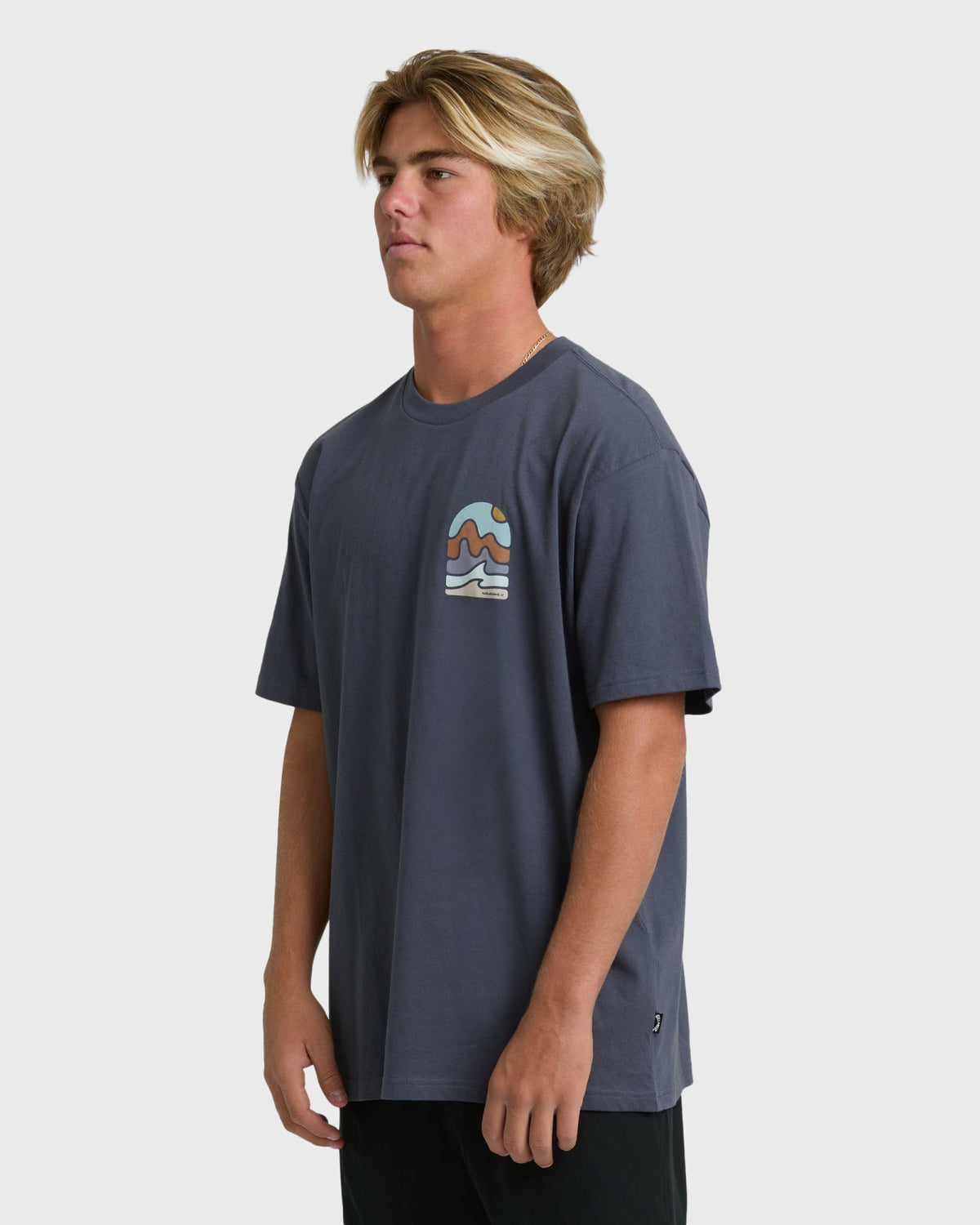 Billabong Men's Sun Down Adiv Premium Short Sleeve T-Shirt - Graystone