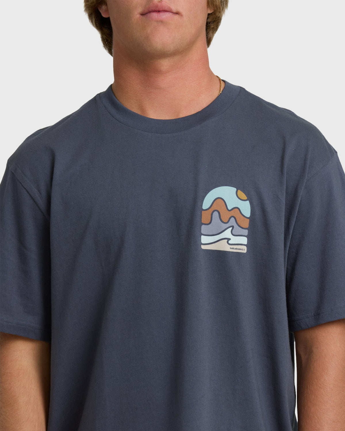 Billabong Men's Sun Down Adiv Premium Short Sleeve T-Shirt - Graystone