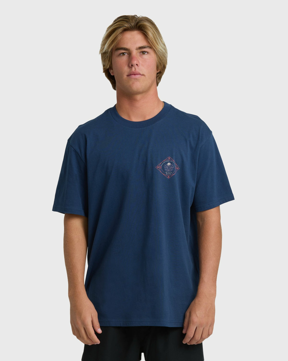 Billabong Men's Agave Adiv Premium Short Sleeve T-Shirt - Dark Blue