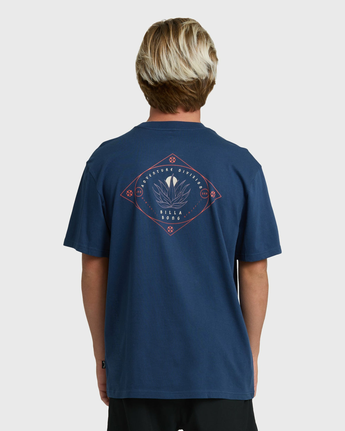 Billabong Men's Agave Adiv Premium Short Sleeve T-Shirt - Dark Blue