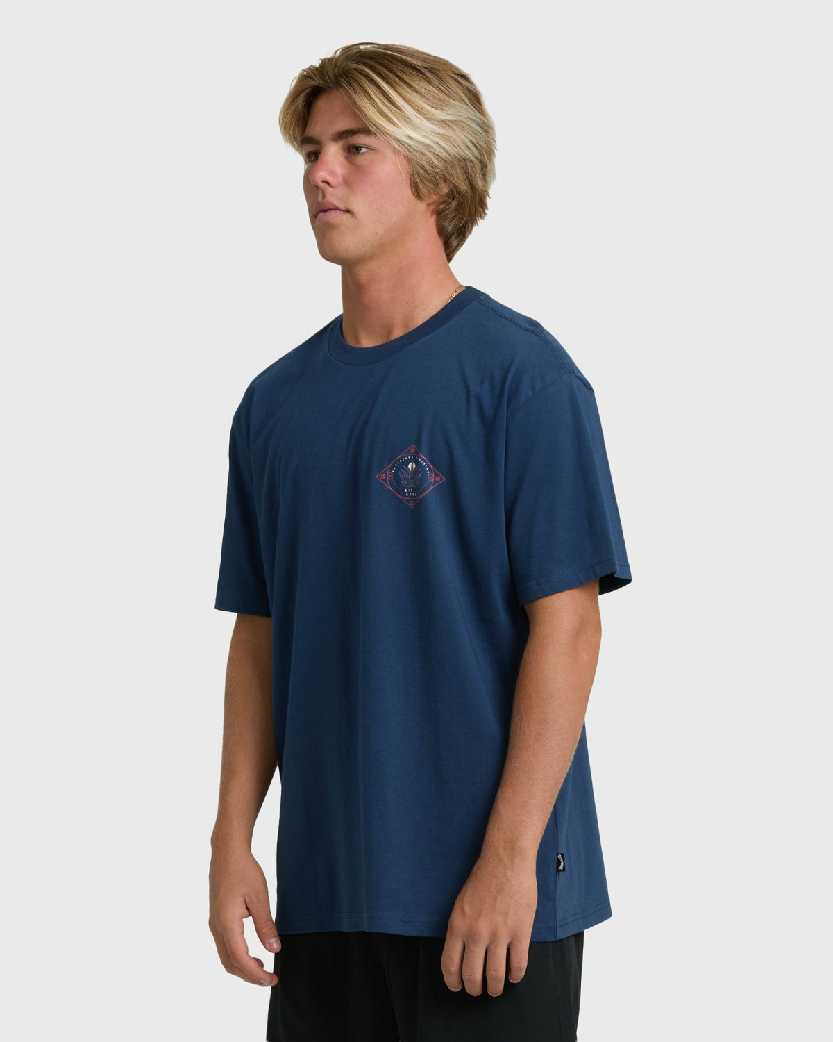 Billabong Men's Agave Adiv Premium Short Sleeve T-Shirt - Dark Blue