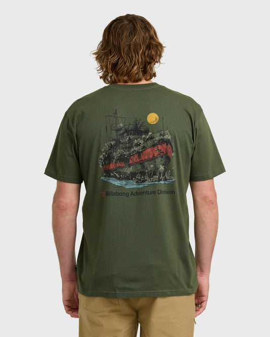 Billabong Men's A\/Div Abandoned Short Sleeve T-Shirt - Fatigue