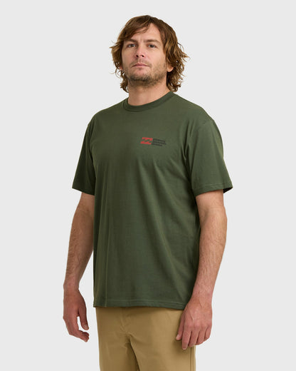 Billabong Men's A\/Div Abandoned Short Sleeve T-Shirt - Fatigue