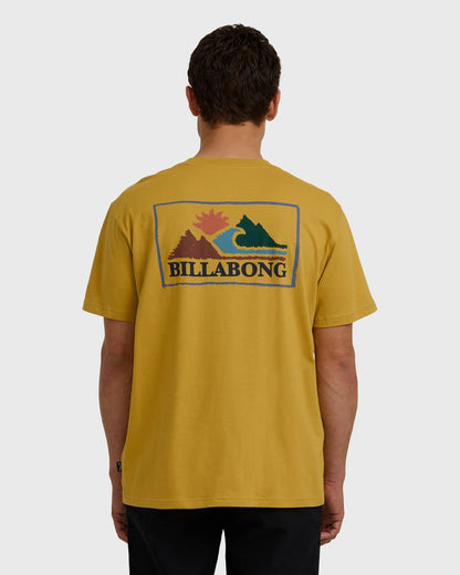 Billabong Men's A\/Div Range Premium Short Sleeve T-Shirt - Mustard