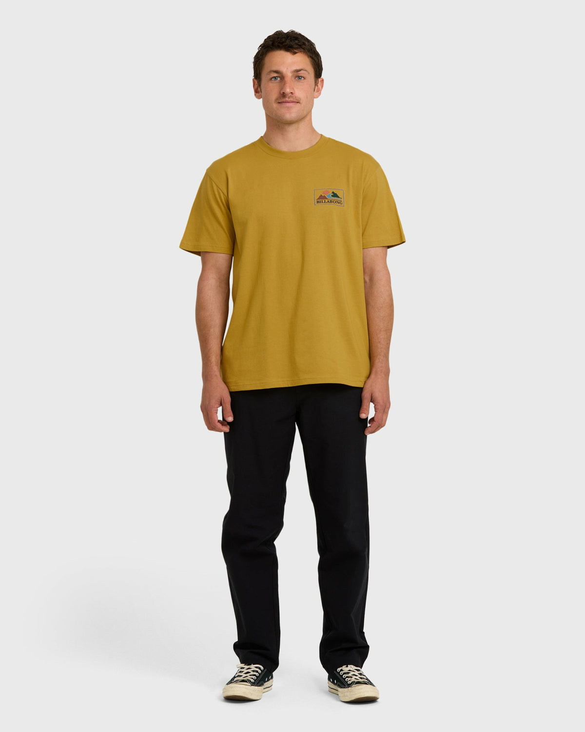 Billabong Men's A\/Div Range Premium Short Sleeve T-Shirt - Mustard
