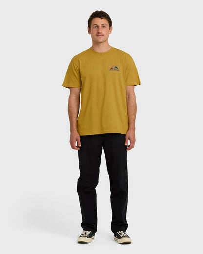 Billabong Men's A\/Div Range Premium Short Sleeve T-Shirt - Mustard