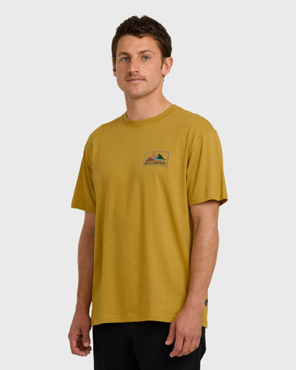 Billabong Men's A\/Div Range Premium Short Sleeve T-Shirt - Mustard