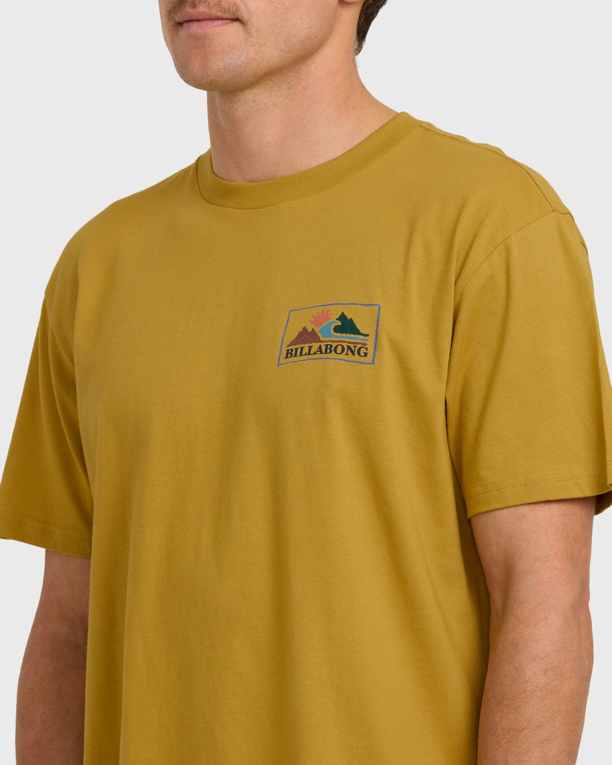 Billabong Men's A\/Div Range Premium Short Sleeve T-Shirt - Mustard