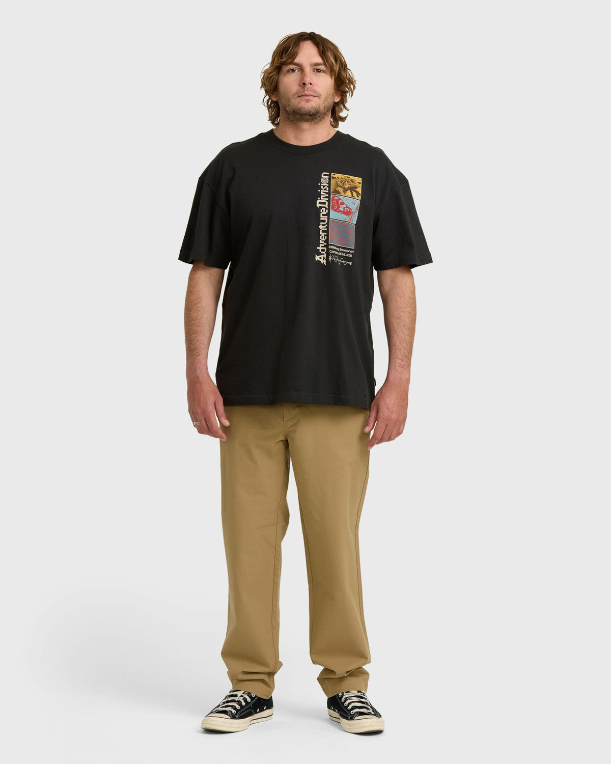 Billabong Men's A\/Div Evolve OG Short Sleeve T-Shirt - Washed Black