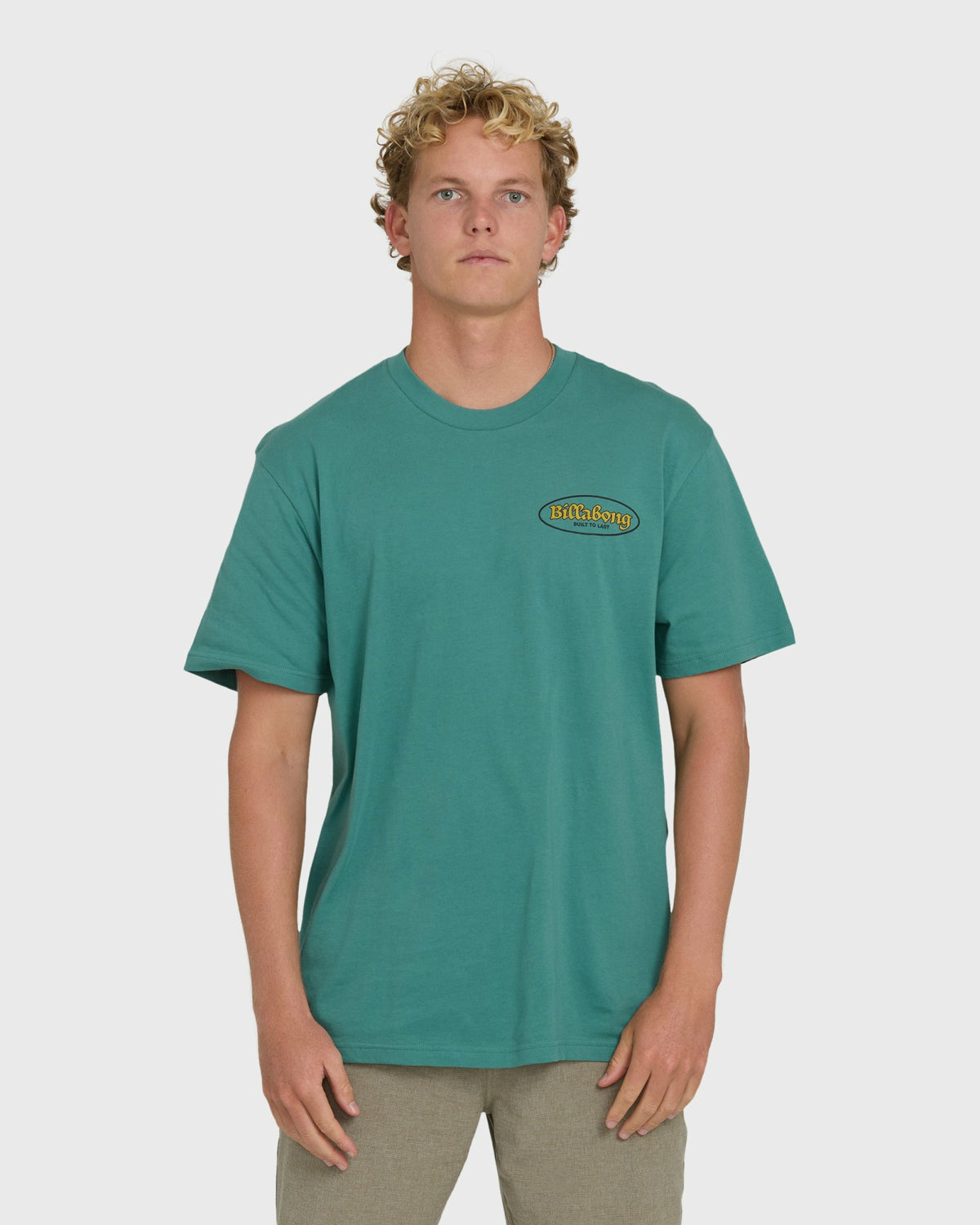 Billabong Men's At Last Premium Short Sleeve Knit T-Shirt - Deep Sea