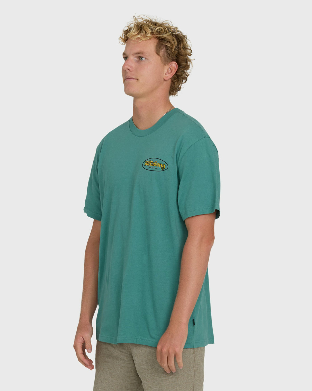 Billabong Men's At Last Premium Short Sleeve Knit T-Shirt - Deep Sea
