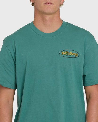 Billabong Men's At Last Premium Short Sleeve Knit T-Shirt - Deep Sea