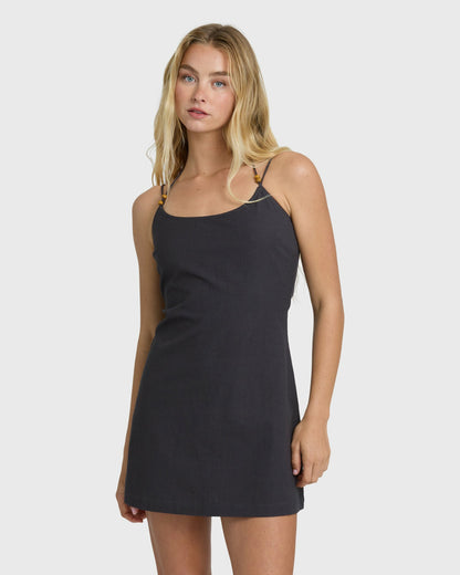 Billabong Women's Midnight Wave Mini Dress - Black Sands