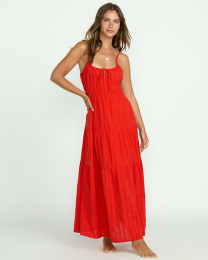 Billabong Women's Red Aloha Maxi Dress - Red Aloha