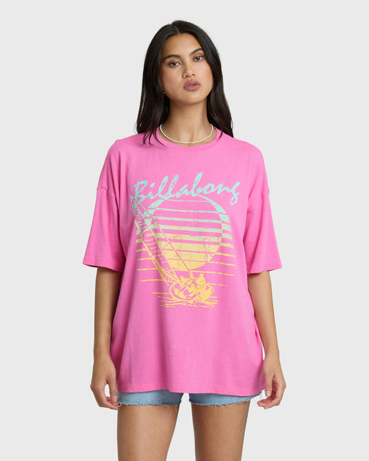 Billabong Women's Every High Tide Short Sleeve T-Shirt - Guava