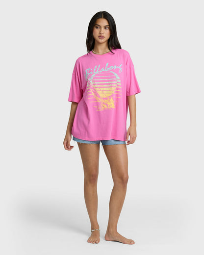 Billabong Women's Every High Tide Short Sleeve T-Shirt - Guava