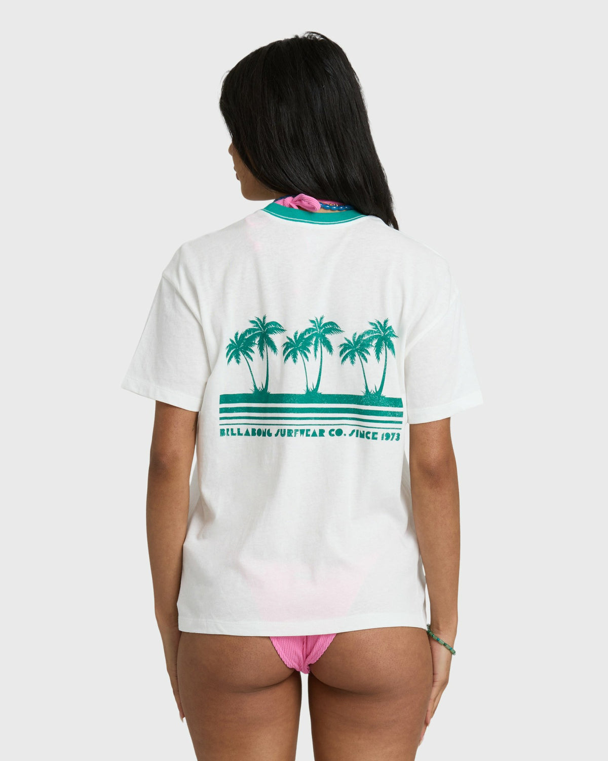 Billabong Women's My Beach Club Short Sleeve T-Shirt - Salt Crystal