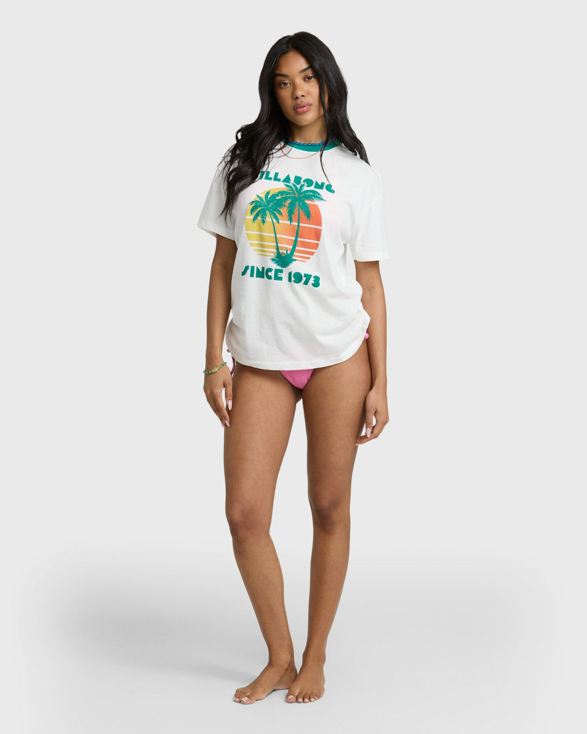 Billabong Women's My Beach Club Short Sleeve T-Shirt - Salt Crystal