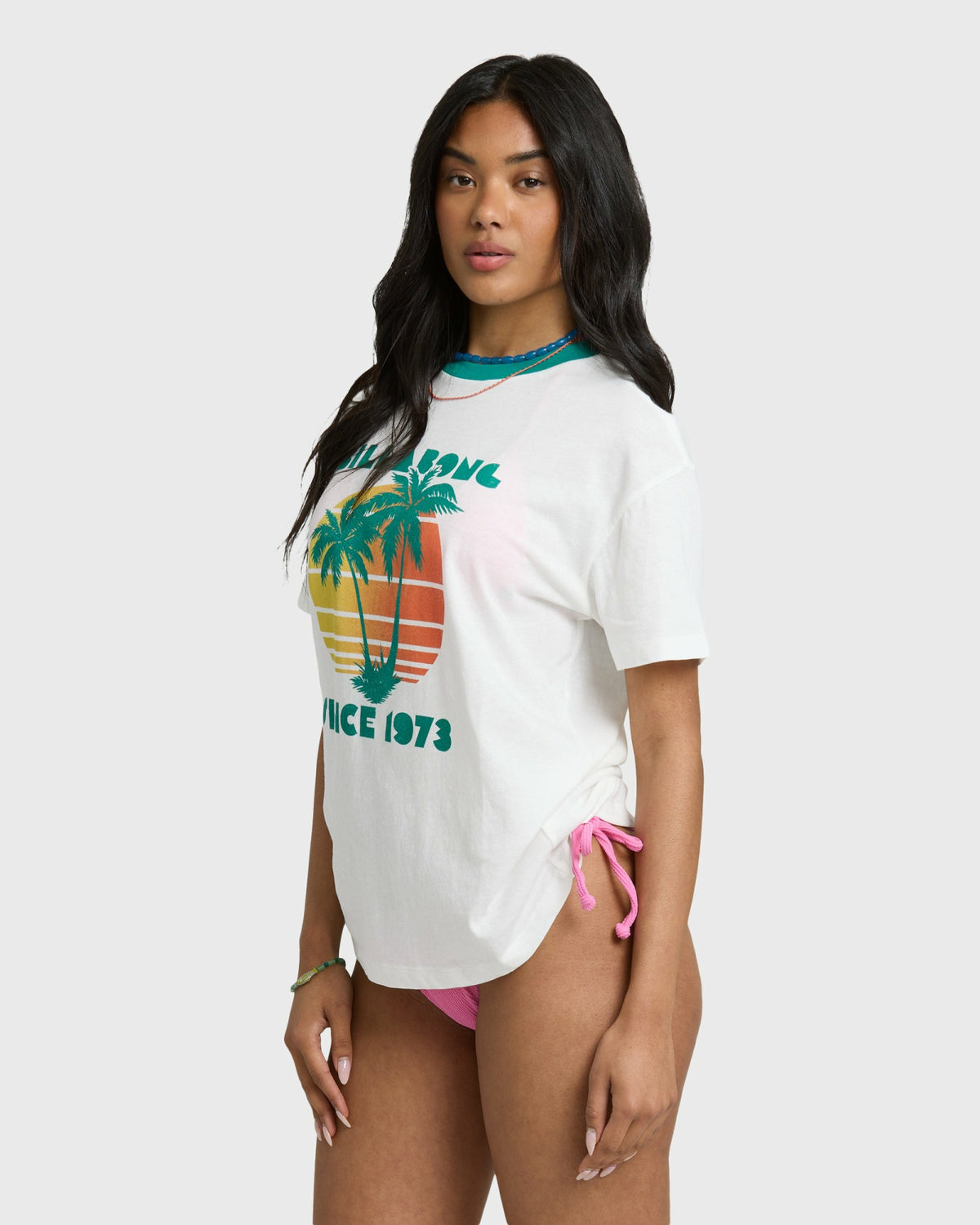 Billabong Women's My Beach Club Short Sleeve T-Shirt - Salt Crystal