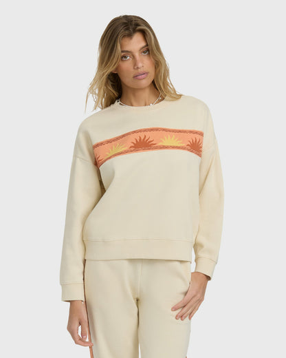 Billabong Women's Echo Crewneck Sweatshirt - Whitecap