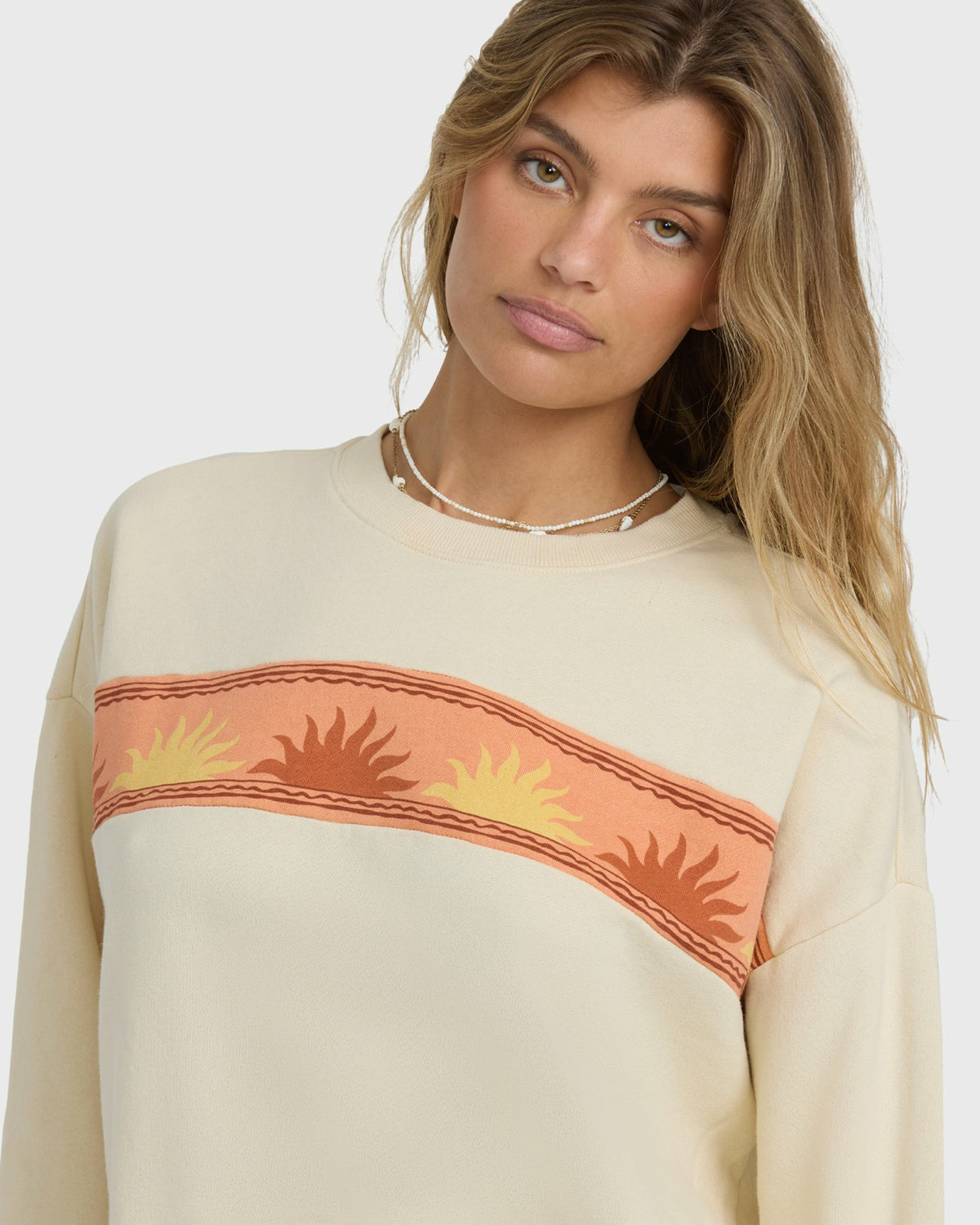 Billabong Women's Echo Crewneck Sweatshirt - Whitecap