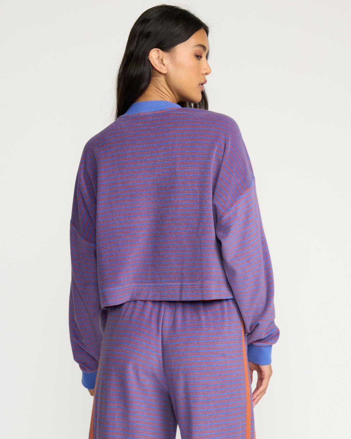 Billabong Women's A\/Div Waves For Days Terry Crewneck Sweatshirt - Iris