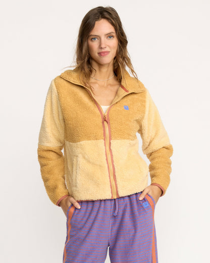 Billabong Women's A\/Div Switchback Zip Sweatshirt - Hemp 2