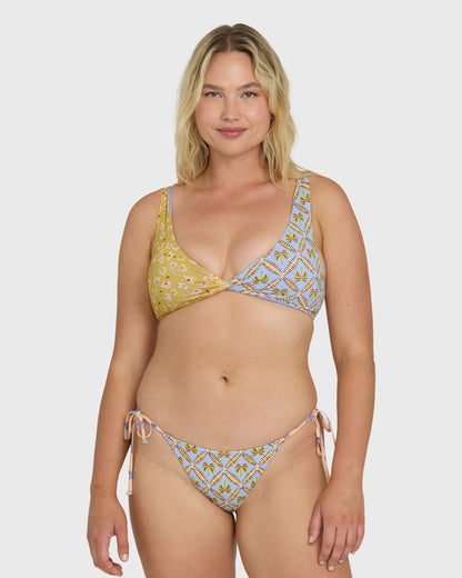 Billabong Women's Soul Stoke Twist Tank Swim Tank Bikini Top - Twilight Blue