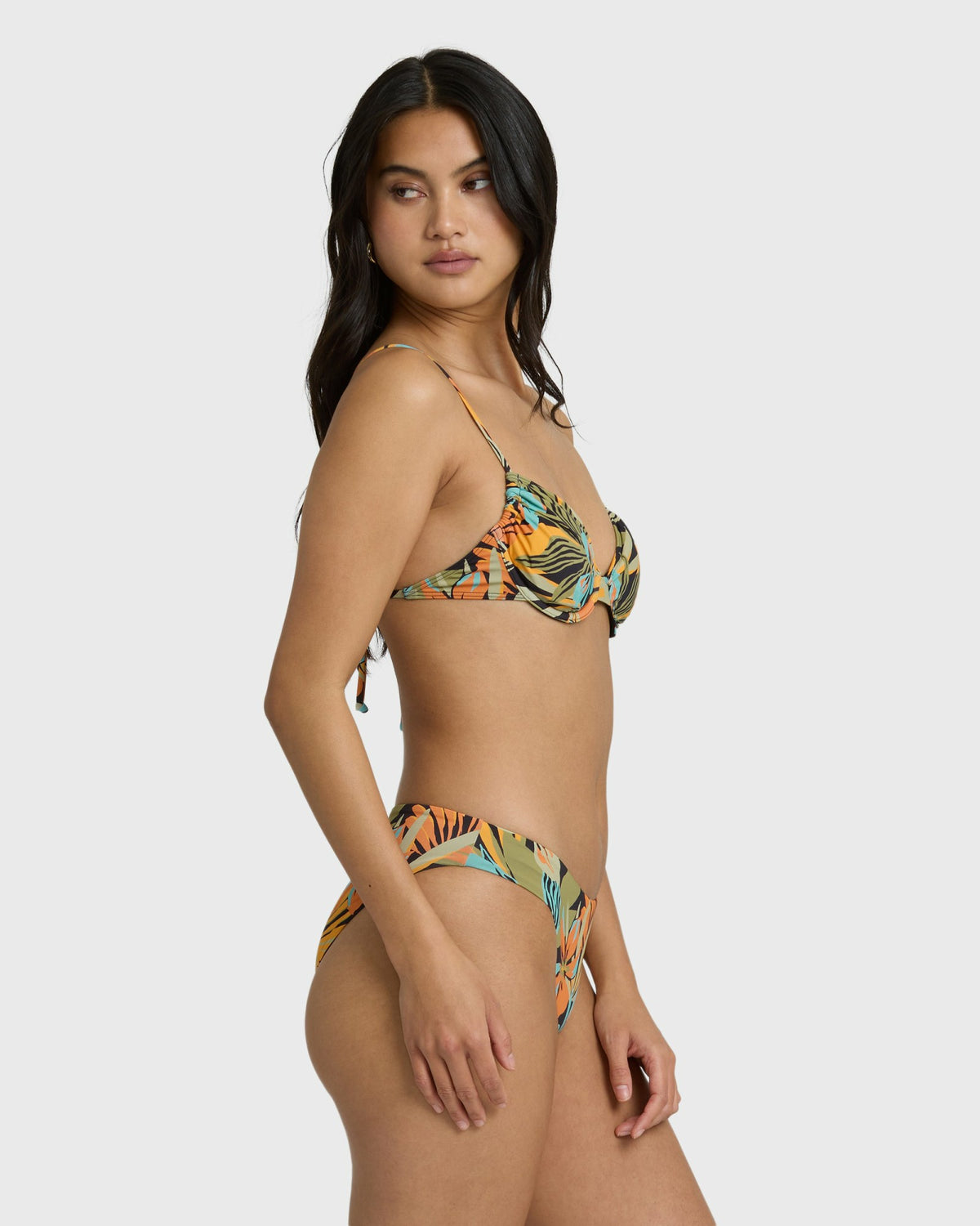 Billabong Women's Des Tropiques Talia Underwire Bikini Top - Black Multi